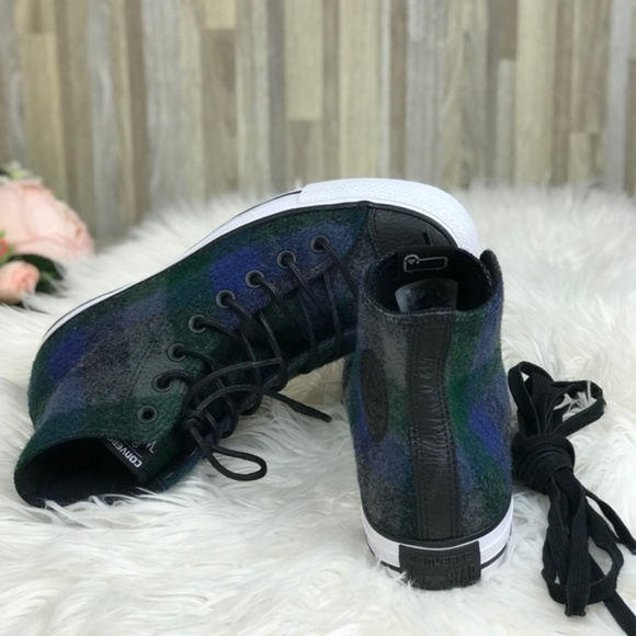 Converse&Woolrich Ctas HI Almost Black W AUTHENTIC - Picture 5 of 8